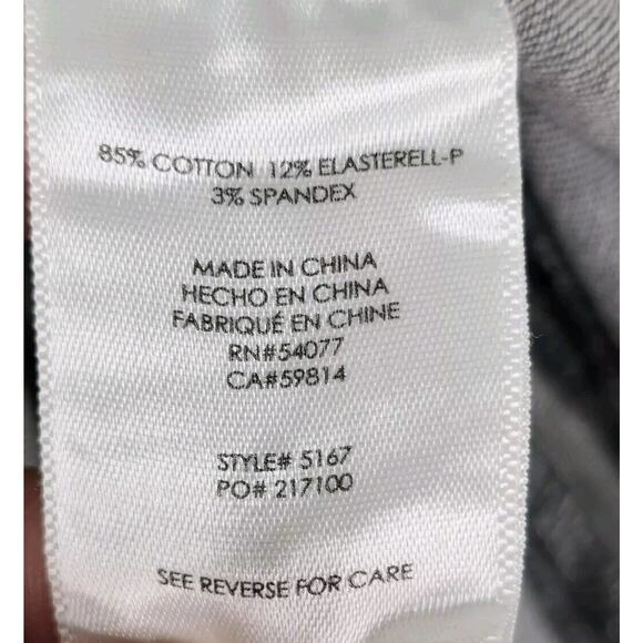 Cabi Jeans Women 6 Style 5167 Graphite Zip Skinny Stretch Gray Moto Zip Pockets - Picture 7 of 11